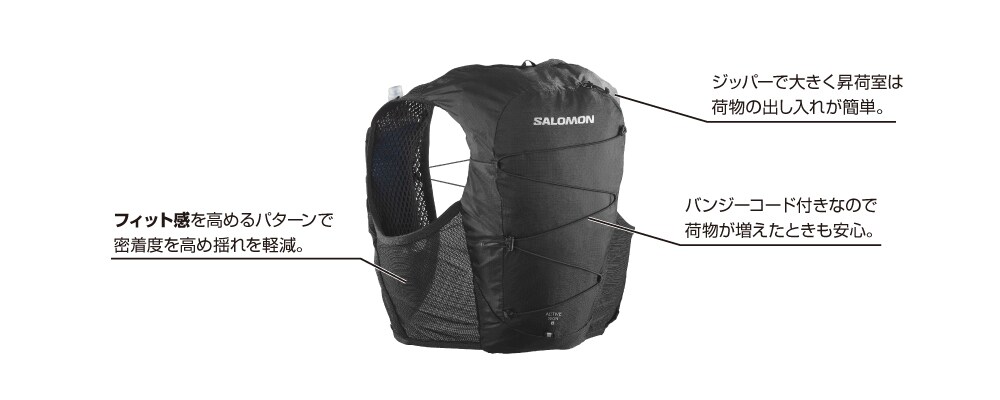 [新品 送料込] Sサイズ SALOMON アクティブ スキン8 フラスクなし 新品 送料込] Mサイズ サロモン アクティブ スキン8 フラスク