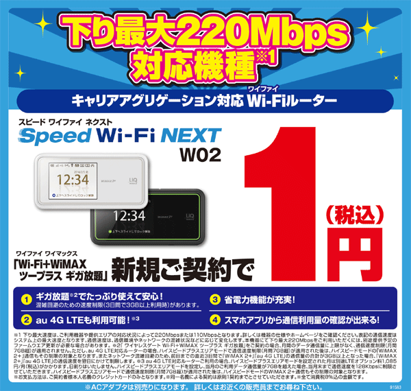 Speed Wi-Fi NEXT W02