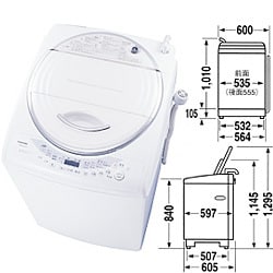 東芝 7.0kg 全自動洗濯機 グランホワイトTOSHIBA AW-7G8-W