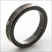 【本物保証】 ティファニー TIFFANY & Co. 1837 リング 指輪 チタン 黒 ブラック 13.5号