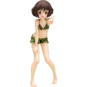 BEACH QUEENS ガールズ&amp;パンツァー 五十鈴 華 1/10スケール PVC製 塗装済み 完成品 フィギュア 中古】(本体B/箱B)BEACH QUEENS ガールズ＆パンツァー 五十鈴華