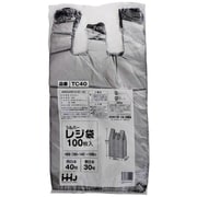 ハウスホールドジャパン レジ袋 西日本 35号 東日本 20号 100枚入 シルバー 厚さ0.02mm TC-35