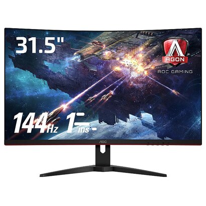 最安値 Aoc ゲーミング モニター C24g111 23 6インチ144hz1ms Va 曲面パネル Hdmi 2 Dp 1の価格比較