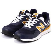 New Balance 574ネイビー/ホワイトイエロー/ゴルフシューズ 100000001005551243_10205.jpg