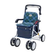 美品　マキテック　ノーブル　シルバーカー　NOBLE 花柄 マキテック】シルバーカー ノーブル(青花柄)