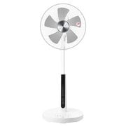 極美品　山善 YHX-FGD30(W) リビング扇風機 組み立てわずか4 工程！「DC モーター 30cmハイリビング扇風機