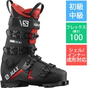 ωωSALOMON サロモン スキー スキーブーツ SIZE 25.5cm 程度AB スレ有 ソールサイズ295mm ブラック×レッド X-MAX100 ブラック×レッド