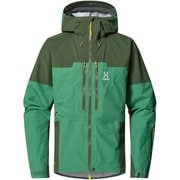 ホグロフス Haglofs スピッツ ゴアテックス プロ ジャケット Spitz GTX PRO Jacket Men 605390 5QO  Seaweed Green/Dk Jelly Green Lサイズ [防水ジャケット メンズ] 通販【全品無料配達】 - ヨドバシ.com