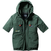 最安値　BURTLE バートルAC2036 半袖ブルゾン　XXL ミルスグリーン 最安値 BURTLE バートルAC2036 半袖ブルゾン XXL ミルスグリーン