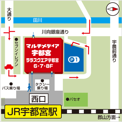 宇都宮店 地図