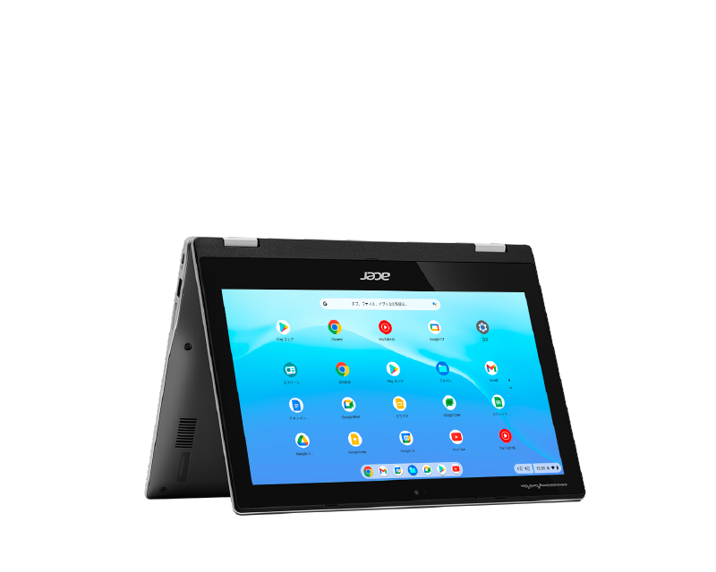 360° 回転&タッチパネルも