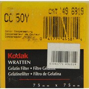 Kodak フィルター 3インチ角 [75mmラッテンCCフィルター 50Y]