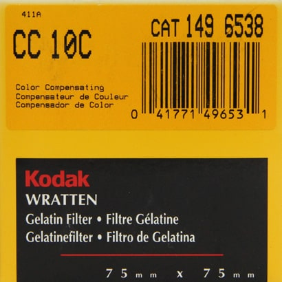 Kodak フィルター 3インチ角 CC10 C