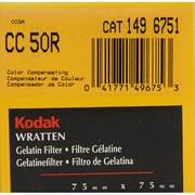 Kodak フィルター 3インチ角 [75mmラッテンCCフィルター 50R]