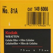 Kodak フィルター 3インチ角 [75mmラッテンLBフィルター No.81A]
