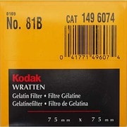 Kodak フィルター 3インチ角 [75mmラッテンLBフィルター No.81B]
