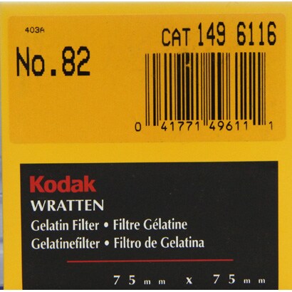 Kodak フィルター 3インチ角 [75mmラッテンLBフィルター No.82]
