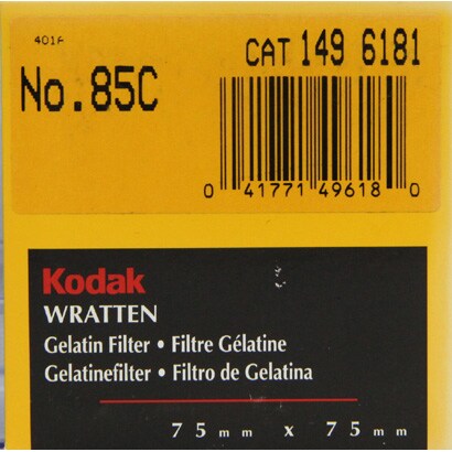 Kodak フィルター 3インチ角 [75mmラッテンフィルター No.82C]