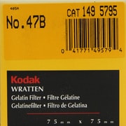 Kodak フィルター 3インチ角 [75mmラッテンフィルター No.47B]