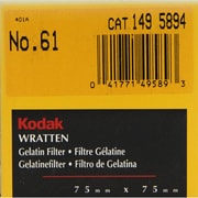 Kodak フィルター 3インチ角 [75mmラッテンフィルター No.61]