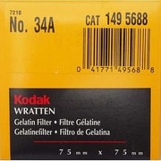 Kodak ラッテン ゼラチンフイルタ- 75MMカク(3) [75mmラッテンフィルター No.34A]
