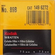 Kodak ラッテン ゼラチンフイルタ- 75MMカク(3) [75mmラッテンIRフィルター No.89B]