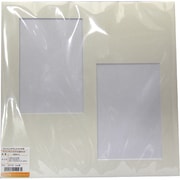 6切 カビネ 角2面 マット ホワイト 6切 カビネ角2面