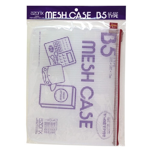 AZONX メッシュケース B5タイプ レッド AZ-65P