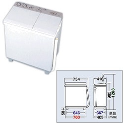 ヨドバシ.com - 三菱電機 MITSUBISHI ELECTRIC 二槽式洗濯機（4kg） CW