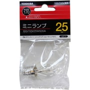 白熱電球 ミニランプ E17口金 100/110V 25W クリヤー 100/110V25WS35A