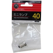 白熱電球 ミニランプ E17口金 100～110V 35W ホワイト 100/110V40WS35WA