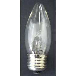 白熱電球 シャンデリアランプ E26口金 25W 37mm径 クリア C372625C
