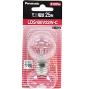 白熱電球 ミニランプ E17口金 100V 25W形(22W) 35mm径 クリア LDS100V22WC