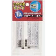GF1250M [ミニガラス管ヒュ-ズ 20mm 250V 1A 4本入]