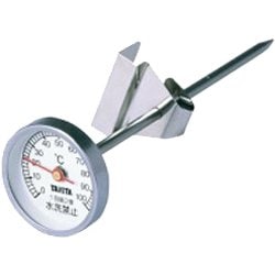 温度計 料理用（クロム） アナログ式 測定範囲：0～100℃ 5496B
