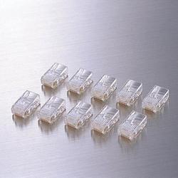 RJ45コネクタ 10個 透明 LD-RJ45T10A