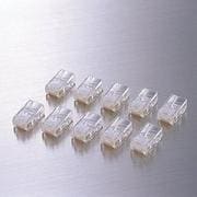 RJ45コネクタ 10個 透明 LD-RJ45T10A