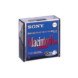 10MF2HDQMCW [3.5型フロッピーディスク Macフォーマット 10枚 ホワイト]