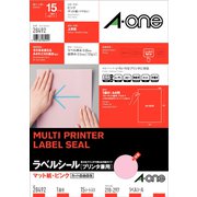 マルチプリンタラベル 色上質タイプ ピンク A4判 ノーカット 15シート 28492