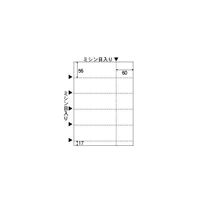 チケット用紙 イラストモード 両面印刷 厚口 A4 5面 20枚 CJ151S