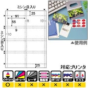 名刺・カード 8面 光沢＆マット A4 10枚 CJ600S