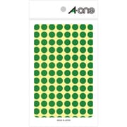 カラーラベル 緑 丸型 9mmφ14シート(1,456片) 07003