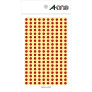 カラーラベル 赤 丸型 5mmφ9シート(1,800片) 07061