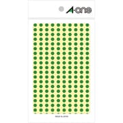 カラーラベル 緑 丸型 5mmφ9シート(1,800片) 07063