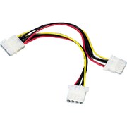 2股電源ケーブル 4Pソケットオス-4Pソケットメス×2 0.15m ZPW015-502