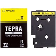 テプラTRテープ パステル黄 黒文字 9mm幅 7.7m TC9Y