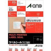 表示用ラベル A4判 18面 四辺余白付 角丸 ホワイト 15シート 28466