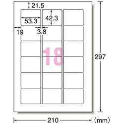 ヨドバシ.com - エーワン A-one 表示用ラベル A4判 18面 四辺