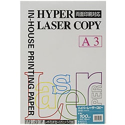 ハイパーレーザーコピー インクジェット＆レーザー用 両面 プリンター用紙 ホワイト 100g/m2 A3 100枚 HP201