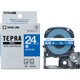 テプラPROテープ ビビッド青 白文字 24mm幅 8m SD24B